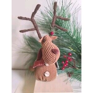 NWT 8" Reindeer Holiday Christmas Ornament Woodland Cabin Deer Sullivan's